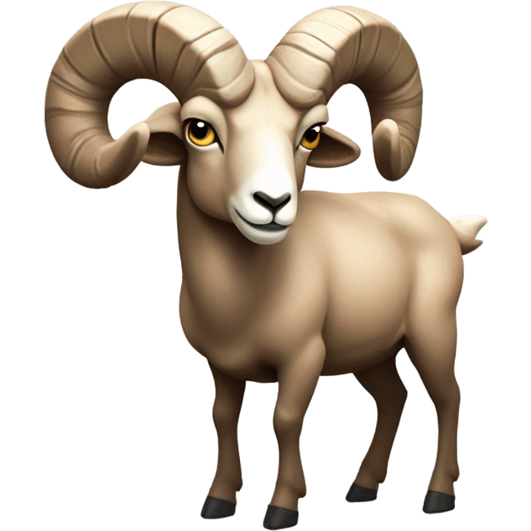 Strong Big horn sheep  emoji