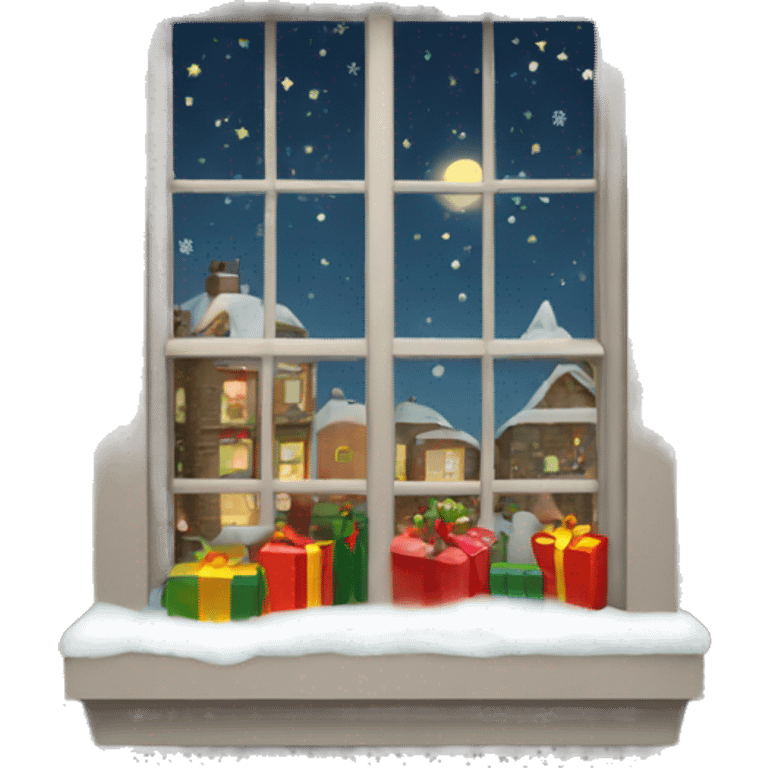 Christmas window emoji