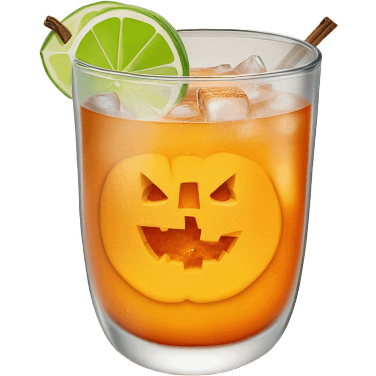 Pumpkin mule drink emoji