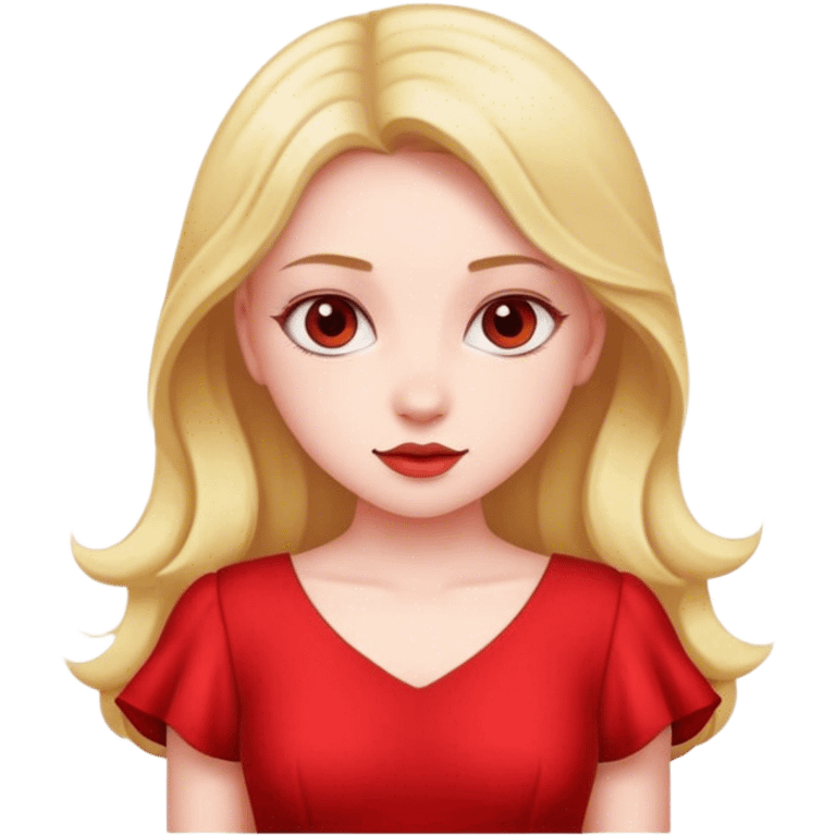 girl with red dres emoji