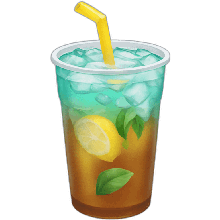 Un ice tea emoji