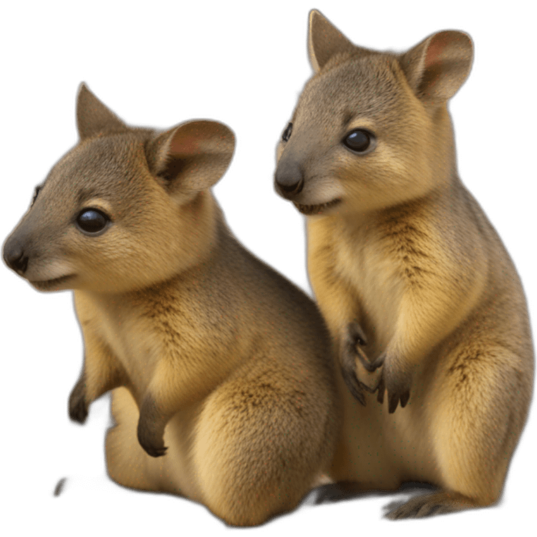 quokka wallaby　babies emoji