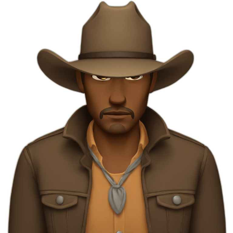 sad cowboy emoji