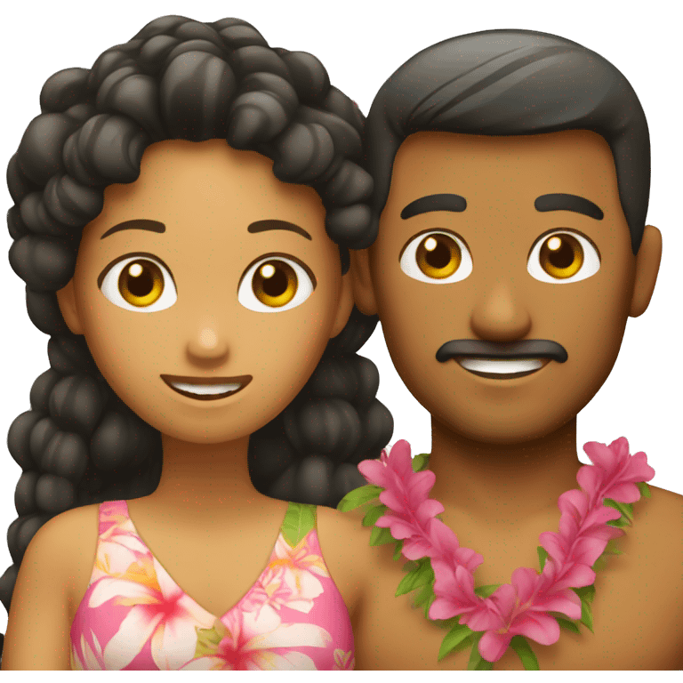 hawaiian couple emoji