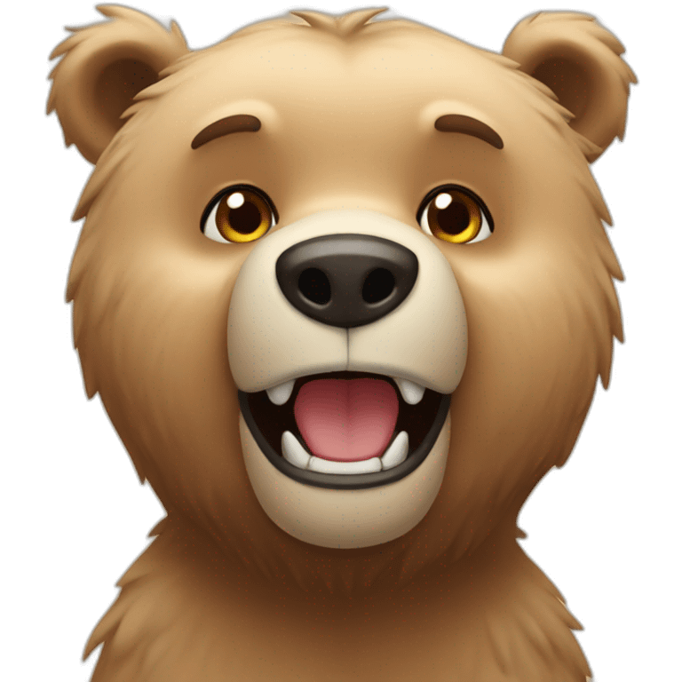 bear who say hello emoji