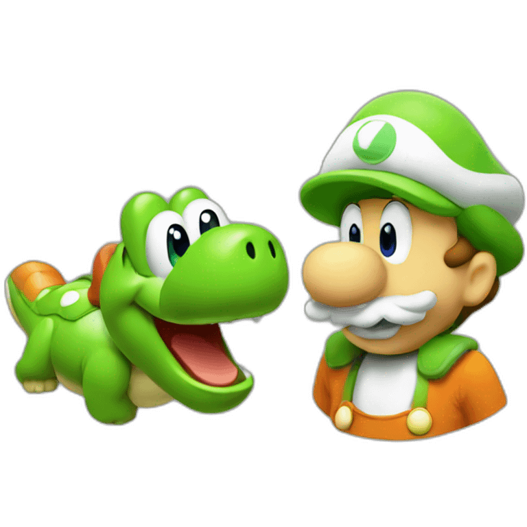 Yoshi ans luigi emoji