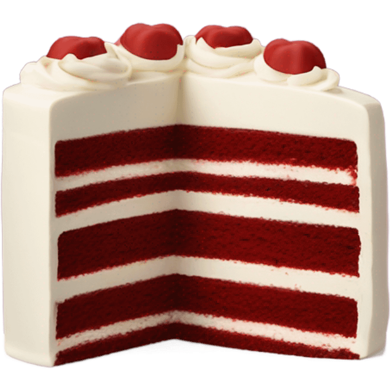 Red velvet cake emoji