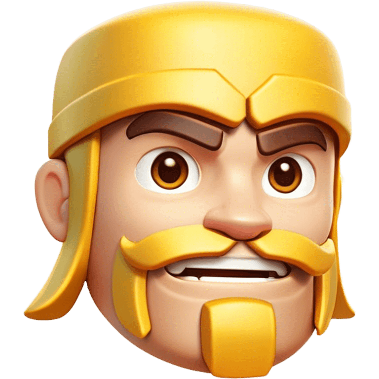 Clash of Clans aesthetic: Cinematic Playful Pixel 3D Key Portrait Emoji, rendered in a 3D vector-style similar to standard emojis with minimal shading and bold, simplified shapes. A compact, distinct form with signature details, softly glowing with a pixelated adventure charm. Simplified yet unmistakably iconic, highly detailed and consistent, glowing with a soft radiance and high shine. Stylized with a touch of classic pixel-art charm and a soft glowing outline, capturing the essence of a beloved gaming relic with a friendly, playful manner! emoji