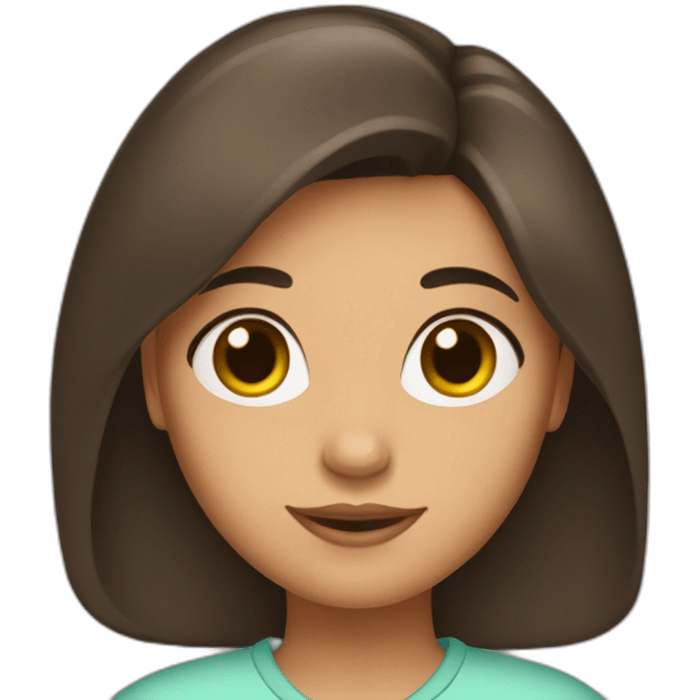 Fille-brune-amoureuse emoji