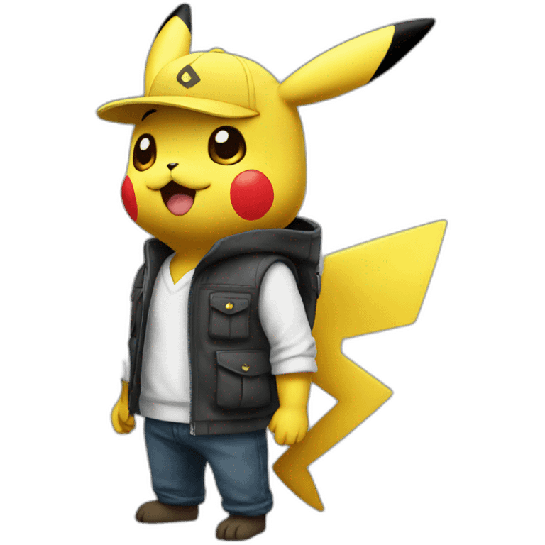 Pikachu - noir emoji