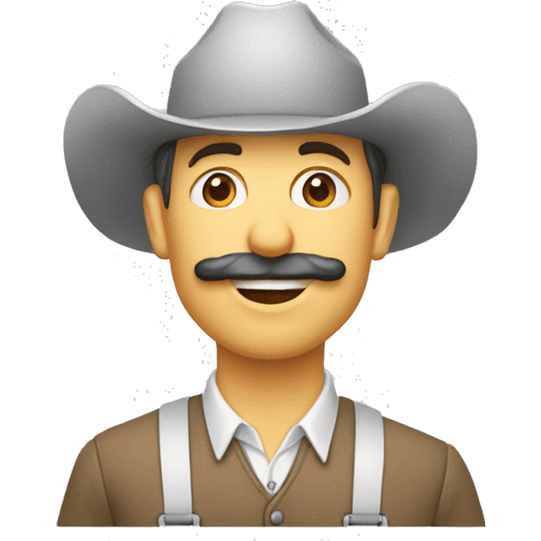 Un porteur de oir une ferme bouche emoji