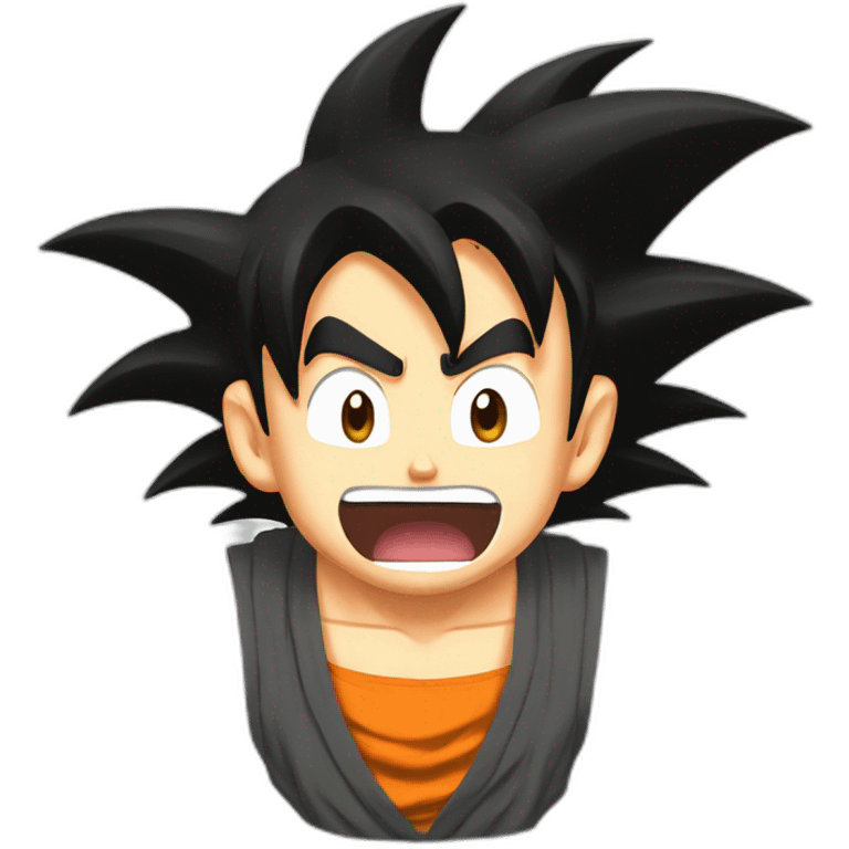 goku super saiyan scream emoji