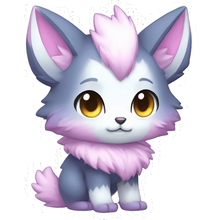  High quality Cute Cool Kawaii edgy Pretty Chibi Fur-Sona Colorful Fakemon Full Body emoji