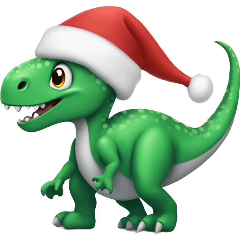 Christmas dinosaur  emoji