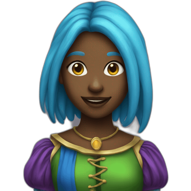  girl as jester emoji