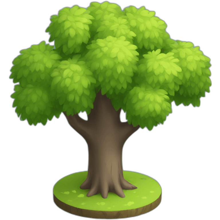 tree isometric emoji