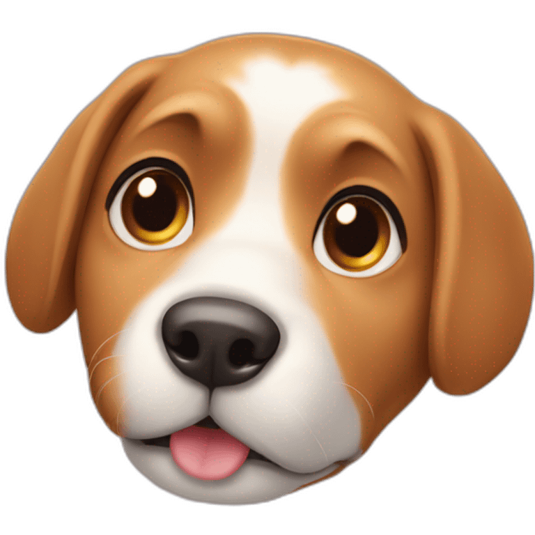 dog face in love emoji