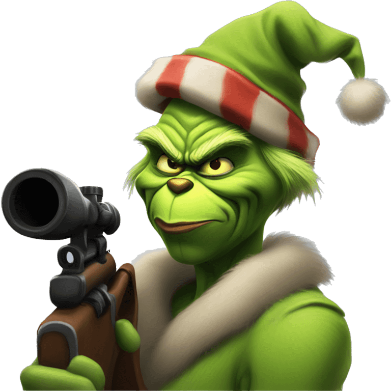 the grinch but it's sniper tf2 emoji