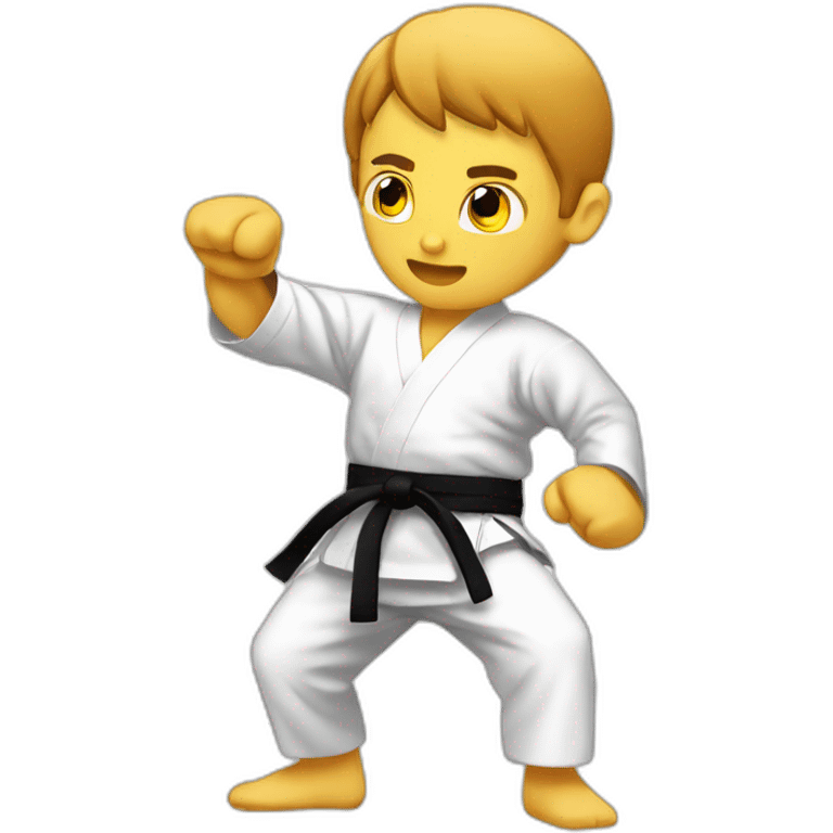 Karate calvo emoji