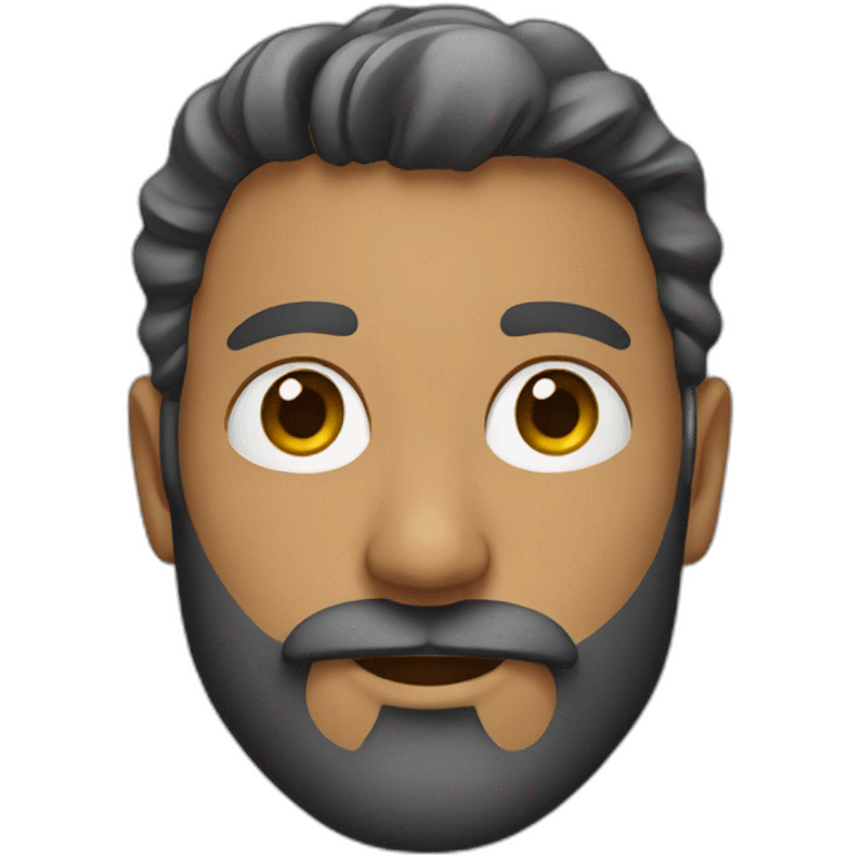 male bold beard emoji