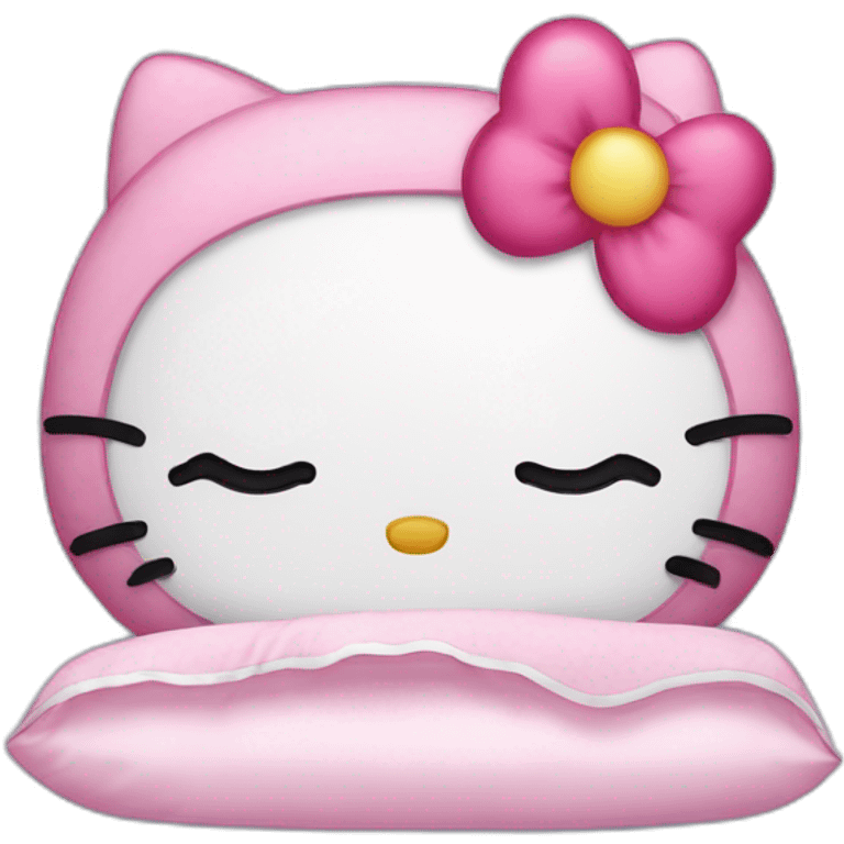 Hello kitty sleep emoji