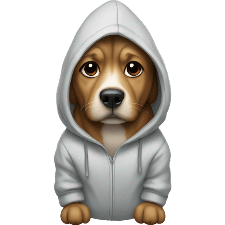 Dog in a hoodie emoji