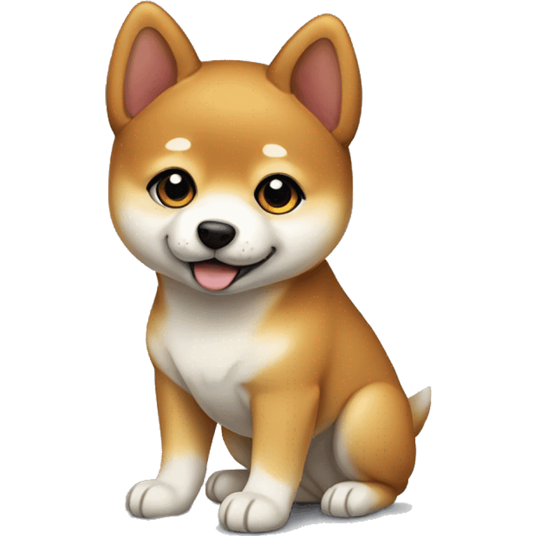 Shiba Inu puppy full body emoji