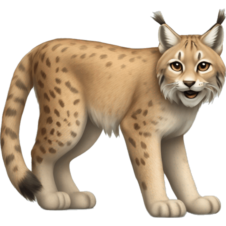 Lynx Full Body stub tail emoji