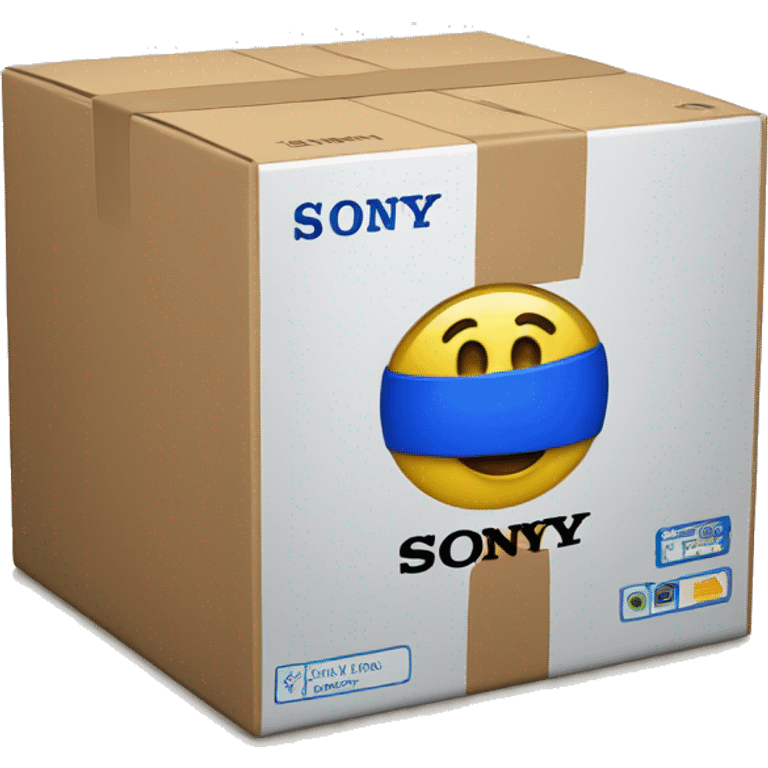 box with "sony" logo emoji