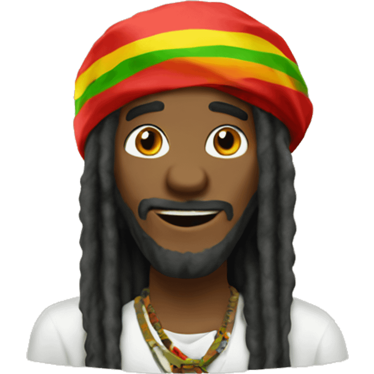 Rastaman saying hi emoji