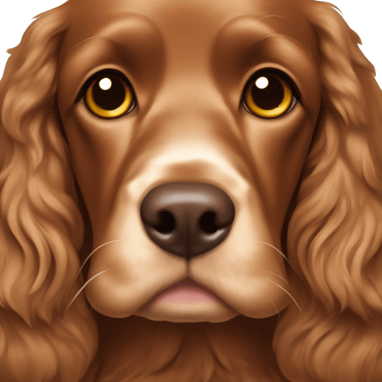 brown cocker spaniel emoji