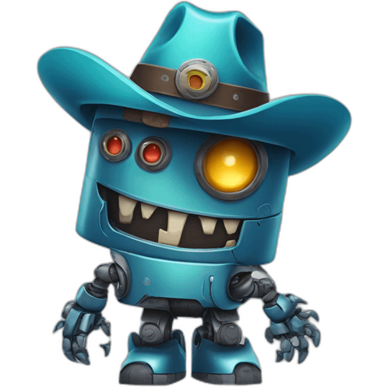 Monster Robot With a cowboy hat  emoji