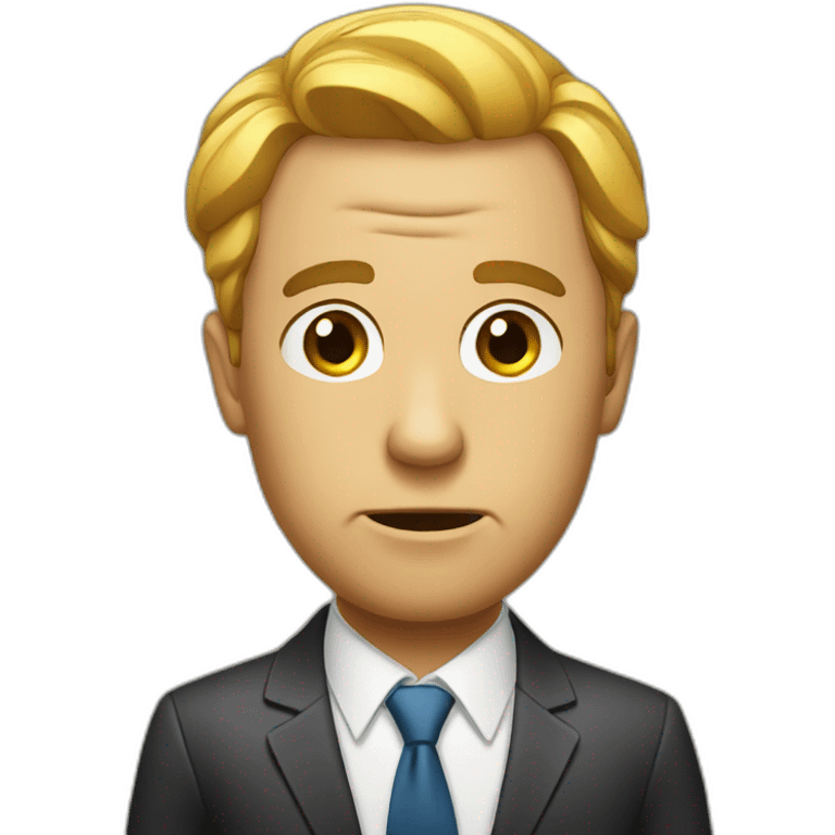 confuse businessman emoji