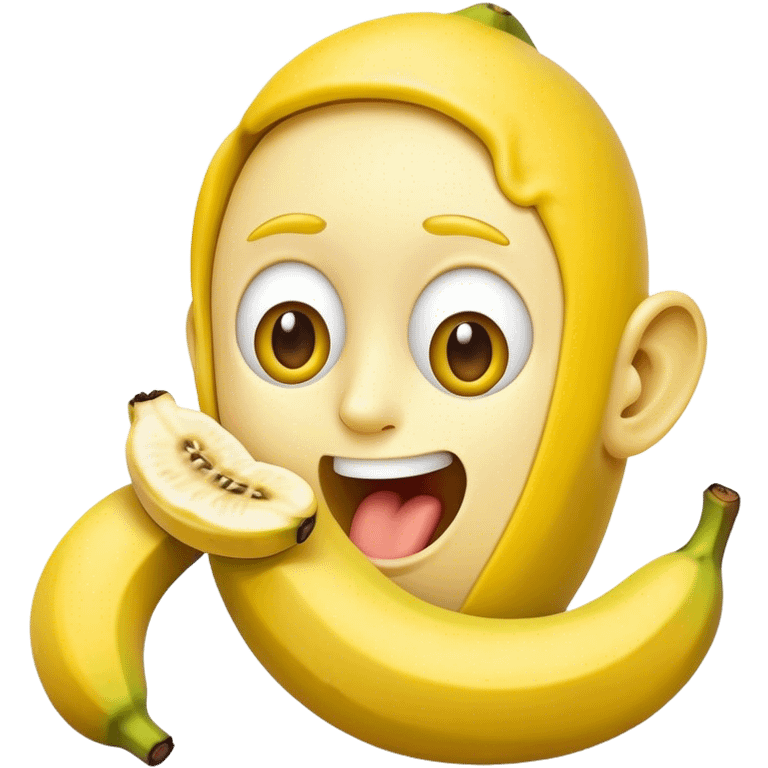 Peely eating a banana emoji