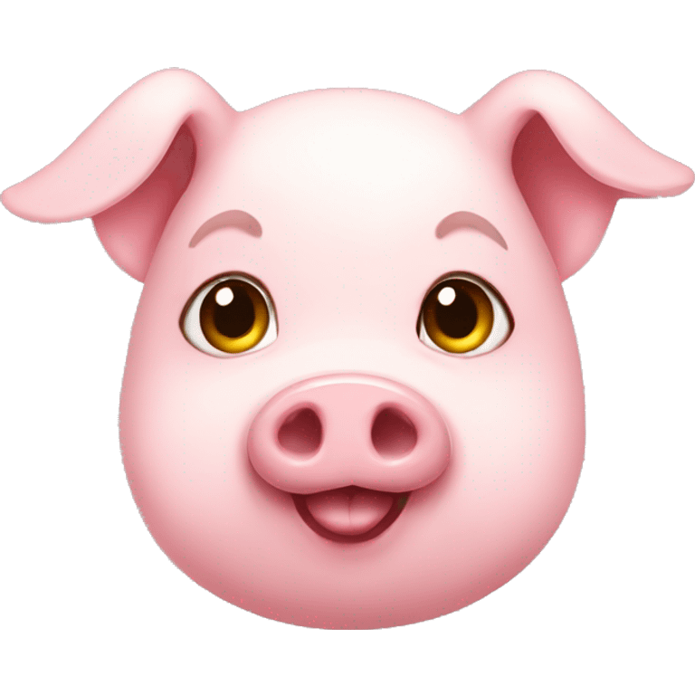 Cute girl pig emoji