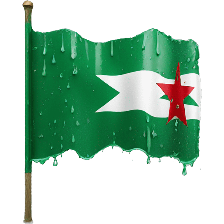 Plalestine flag damaged and wet emoji