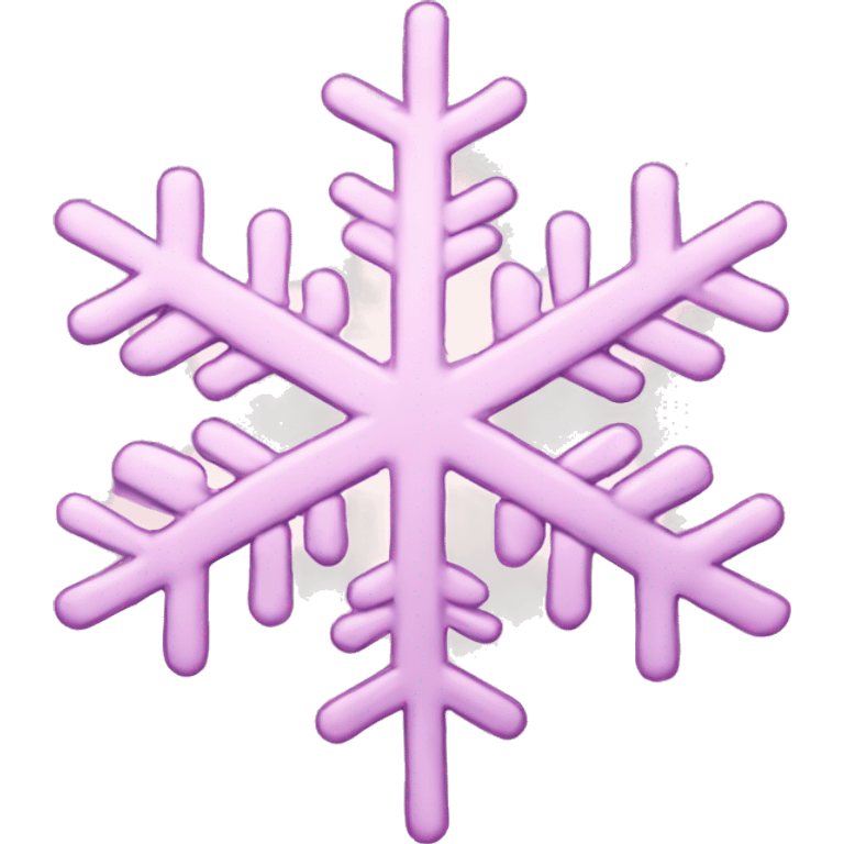 Light pink snowflake emoji