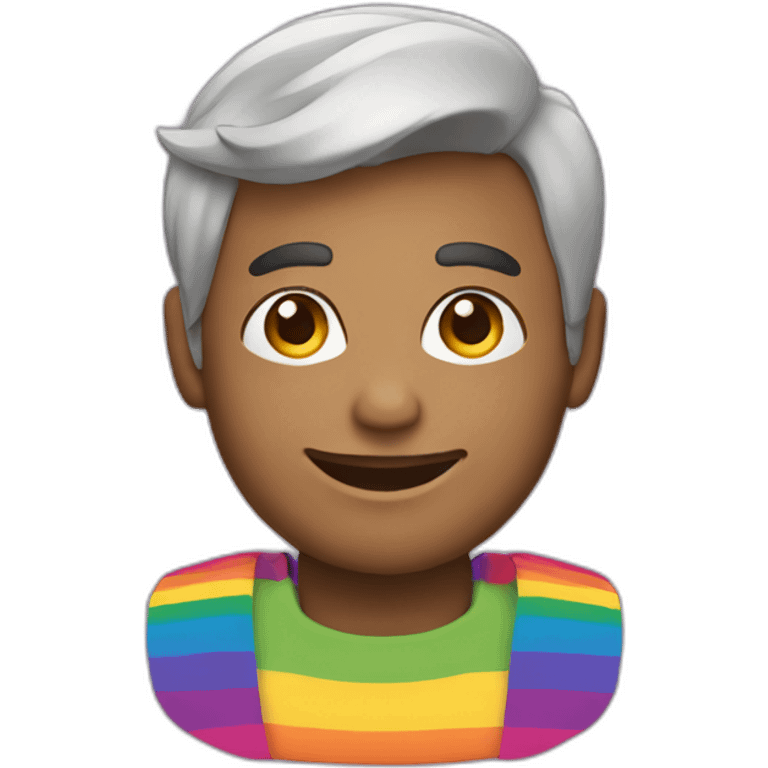 Gay pride guy emoji