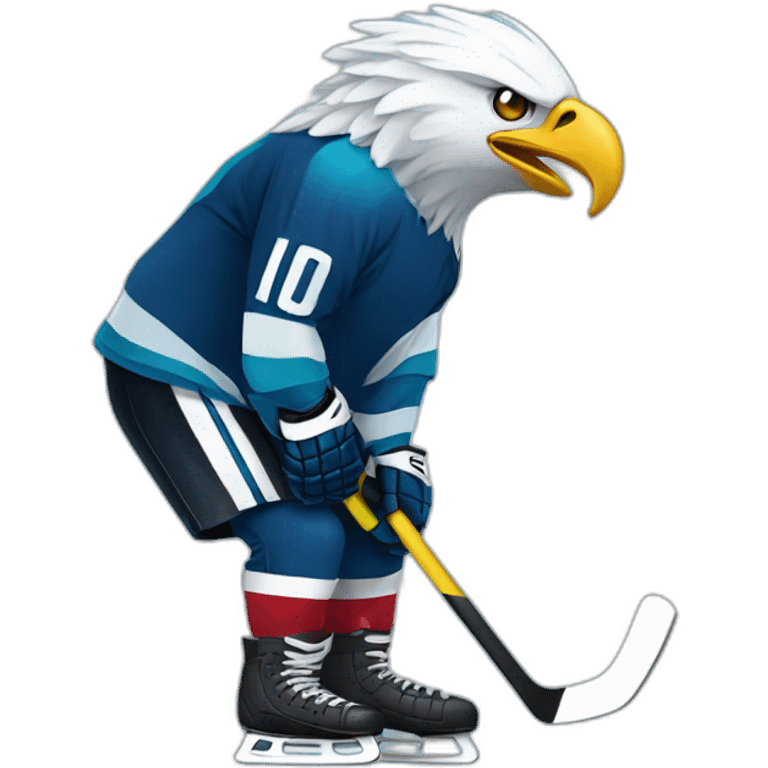 ice-hockey-eagle emoji