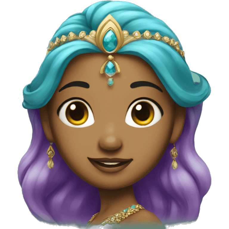 Indian princess mermaid emoji