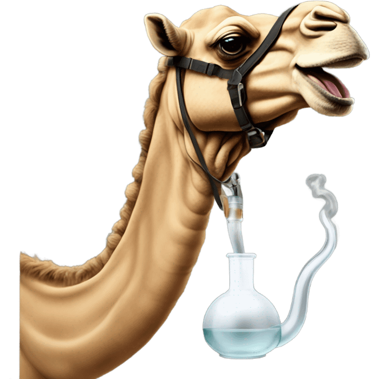 Camel smoking a bong emoji