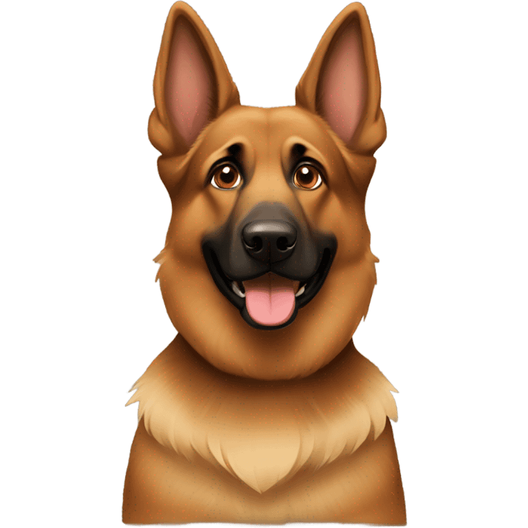 Brown German Shepard  emoji