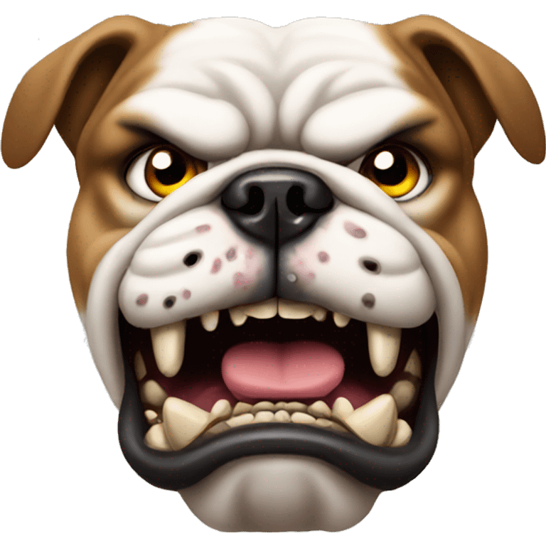 angry bulldog emoji