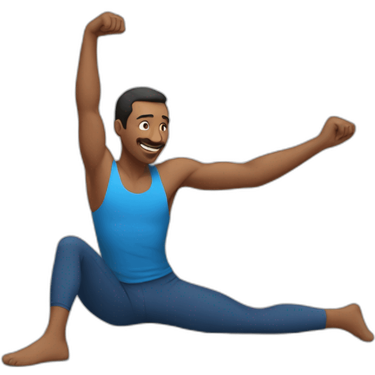 stretching man emoji