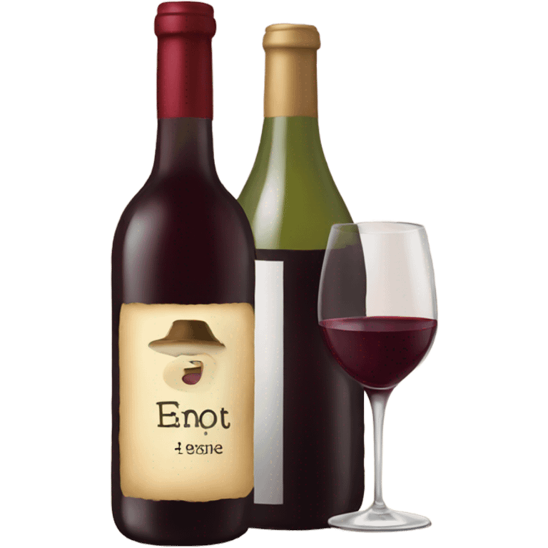 Wine cartoon emoji