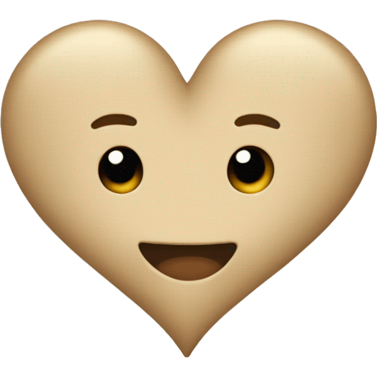 Beige Heart  emoji