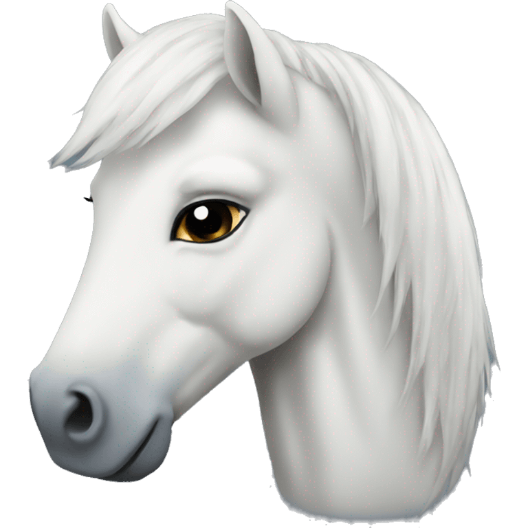 white pony emoji