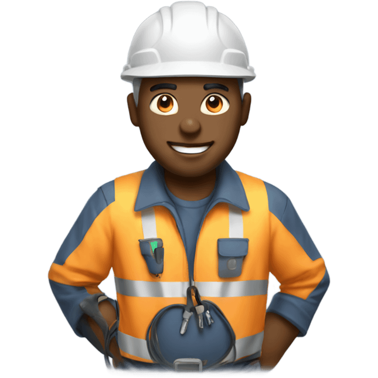 electrician with power emoji