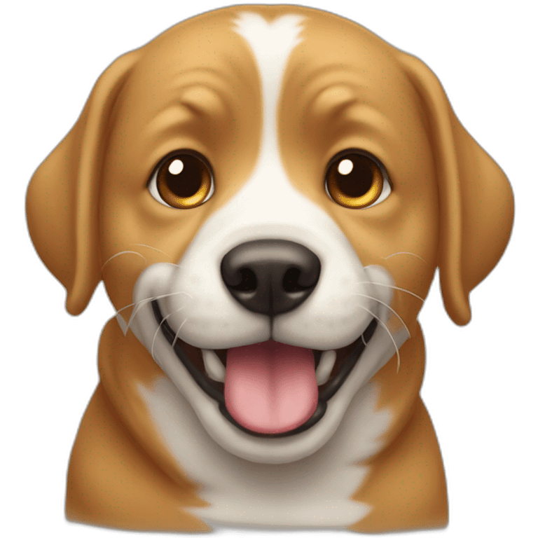 chat qui mange un chien emoji