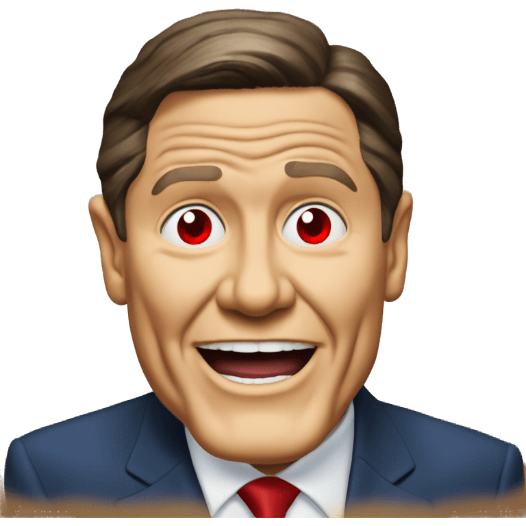 Kenneth Copeland with red eyes emoji